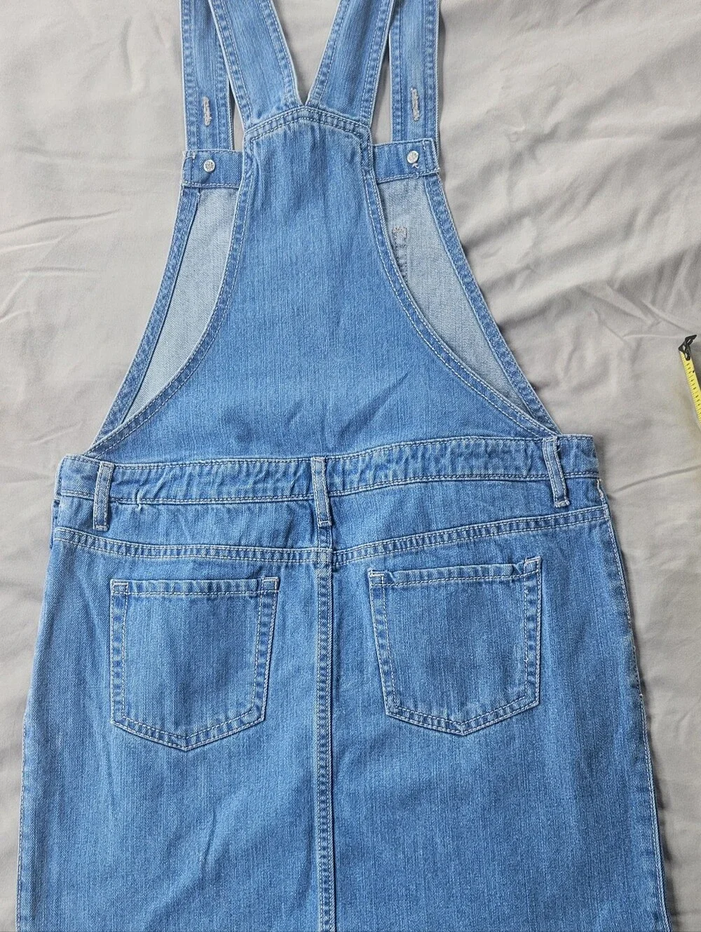 Denim Overall Skirt - Blue